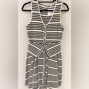 Opening Ceremony Black and White Striped dress